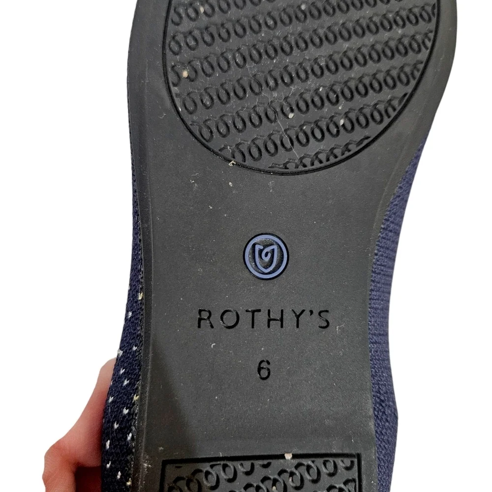 Rothy's Zodiac Aquarius Navy Blue Special Edition Loafers